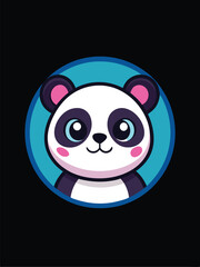 Cute Panda Logo Design