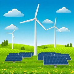 Energia odnawialna - obrazek dla dzieci