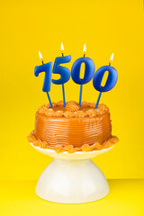 Candle number 7500 - Number of followers or likes