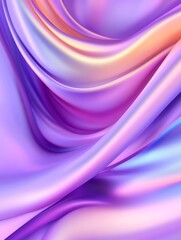 Obraz premium Soft, flowing fabric in vibrant shades of purple and pink, creating a dreamy abstract background
