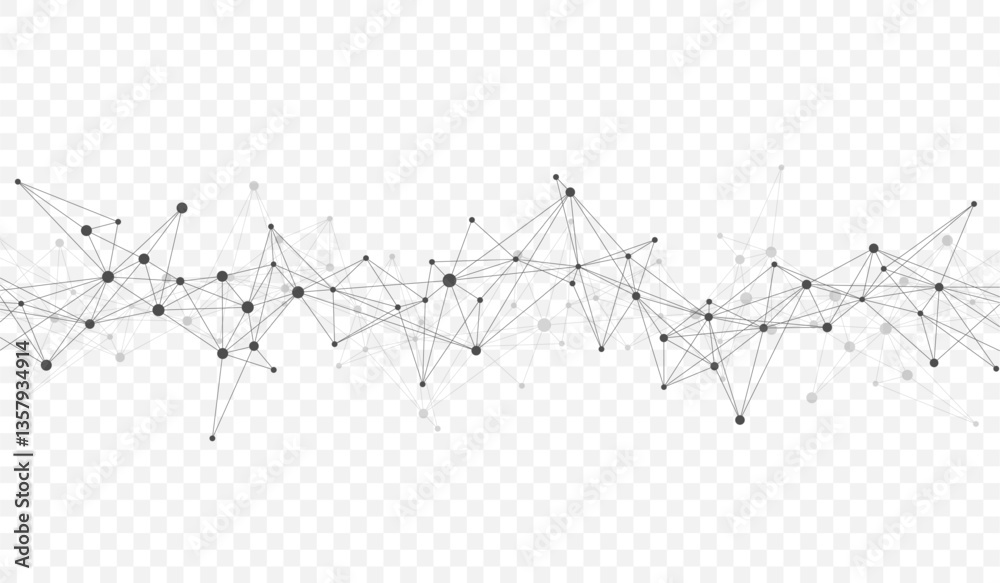 Aufkleber Global network connection banner design template idea. Header social network communication in the global business concept. Internet technology. Big data visualization. Vector illustration