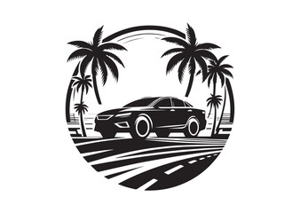Car silhouette vector