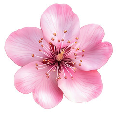 Delicate Pink Blossom Soft Petals Gentle Beauty Springtime Bloom,