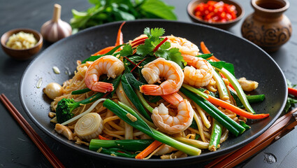 stir fried noodles with vegetables