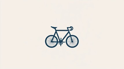 Fototapeta premium Minimalist Bicycle Illustration Simple Line Art Design for Sports Fitness and Transportation