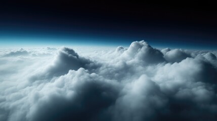 Obraz premium Above the Clouds, Night Sky