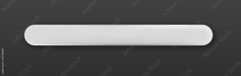 Poster white long horizontal button with realistic shadow isolated. web search button concept. blank glossy