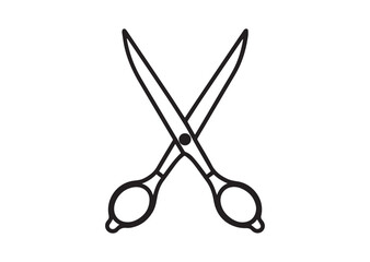Scissor silhouette vector