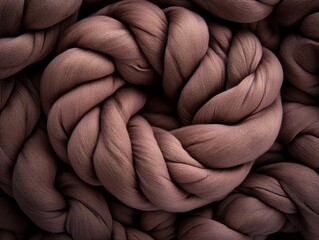 Obraz premium An intricate close up of a braided soft material design
