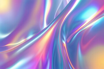 Fototapeta premium Vibrant Holographic Vector Background with Gradient Colors and Sleek Design