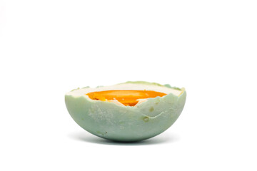 high nutrient salted egg isolated on white background