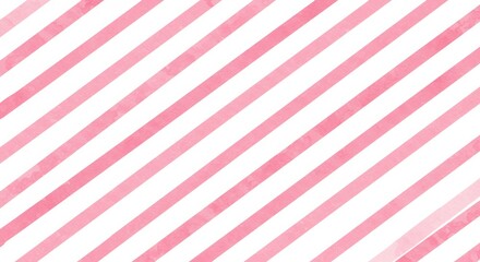 A seamless background featuring alternating diagonal pink and white stripes