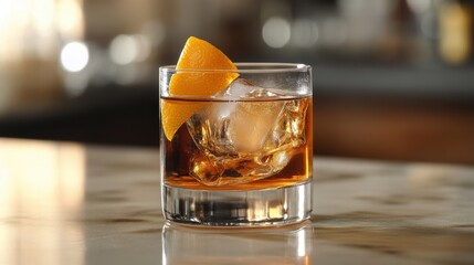 A close up shot of a refreshing alcoholic cocktail drink