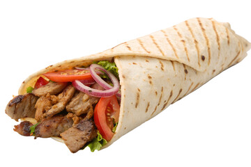 shawarma on transparent background