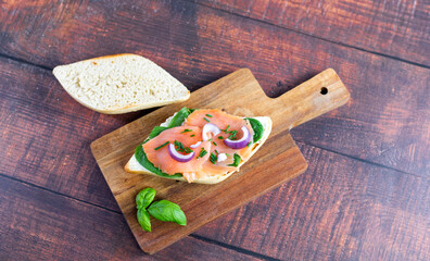 Salmon sandwiche