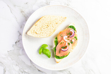 Salmon sandwiche