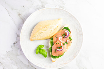Salmon sandwiche
