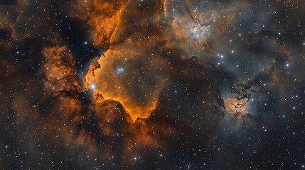 Creative space wallpaper featuring intricate patterns of swirling stars nebulae on a cosmic backdrop