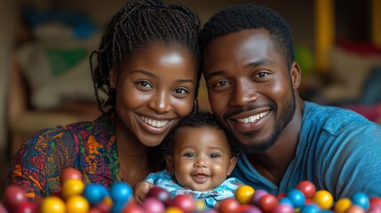 Family Love Smiles and Togetherness with Joyful Harmony
