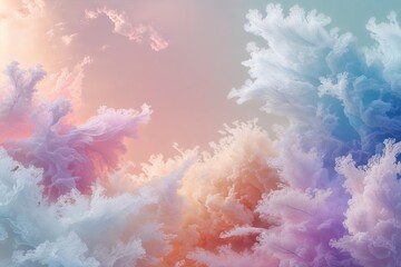Fototapeta premium Soothing Abstract Airy Texture Design for a Beautiful Pastel Backdrop