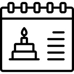 birthday calendar icon