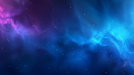 Naklejka premium Cosmic Nebula Background: Blue, Purple Galaxy Space, Universe, Stardust, Astronomy, Outer Space