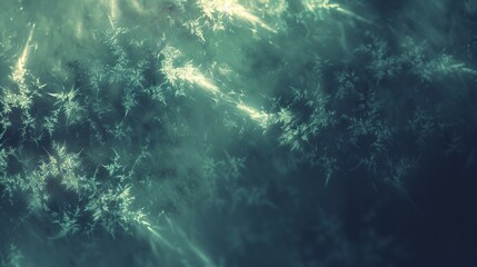 Fototapeta premium Frosted Window Texture: Abstract Ice Crystals Background, Cold Winter Pattern, Frozen Glass Effect