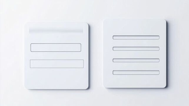 Form fields present clarity, offering crisp, organized, and hopeful look