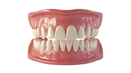 Obraz premium Healthy Human Teeth and Gums on Transparent Background, PNG