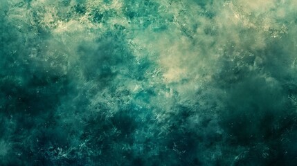 Fototapeta premium Abstract Grunge Texture: Teal Green Vintage Backdrop For Graphic Design And Modern Art