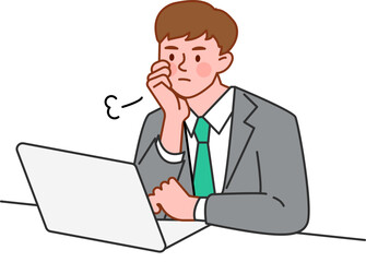 Illustration of people working at the office