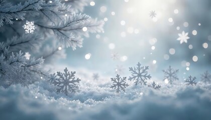 Winter Wonderland: Enchanting Snowflakes and Frosty Branches