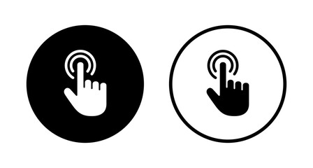 Hand cursor icon logo design. cursor sign and symbol. hand cursor icon clik