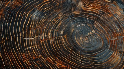Fototapeta premium Close-up of Tree Rings