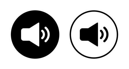 Speaker icon logo design. volume sign and symbol. loudspeaker icon. sound symbol