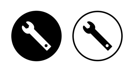 Wrench icon logo design. repair icon. tools sign and symbol