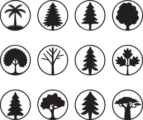 Creative black and white icon bundle