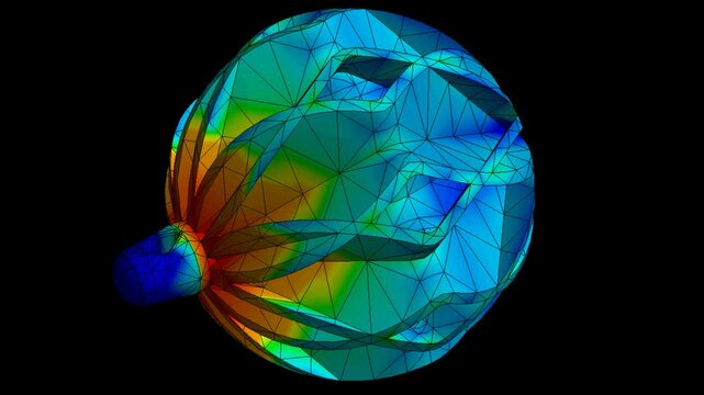 Mechanic simulation - Stress analysis of decoration lamp