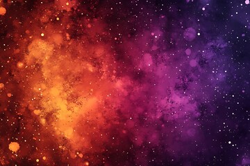 Colorful painted artwork showcasing an abstract galaxy filled with stars