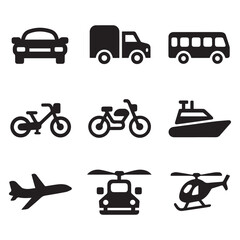 Creative black and white icon bundle