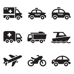 Creative black and white icon bundle