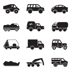 Creative black and white icon bundle