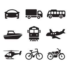 Creative black and white icon bundle