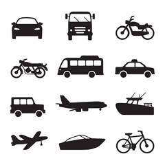 Creative black and white icon bundle