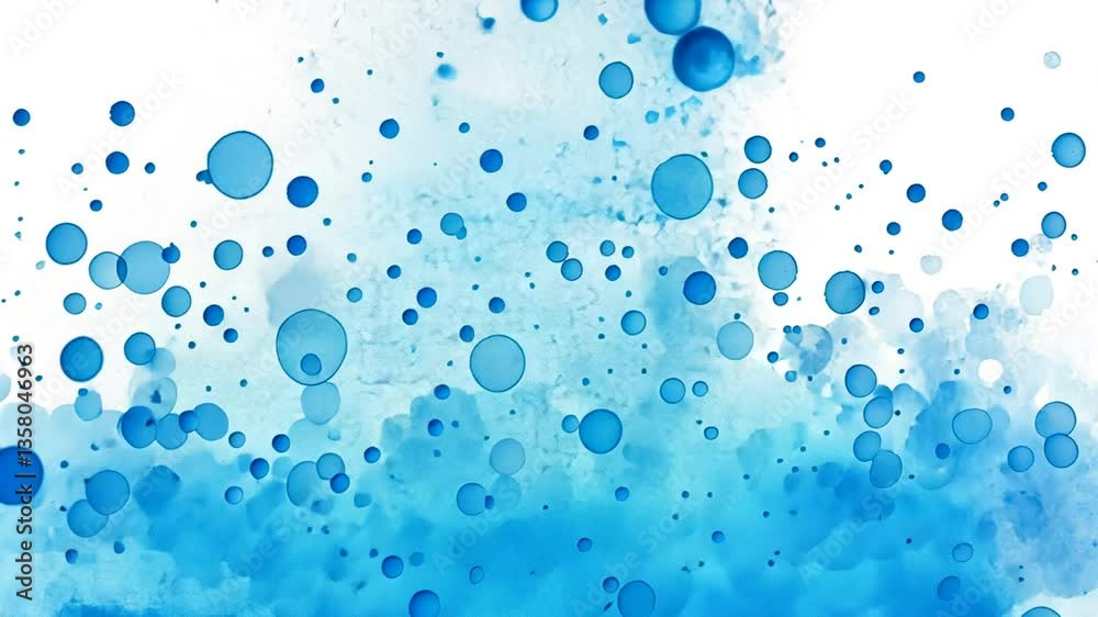 Poster vibrant digital blue dots create a dynamic background effect generative ai