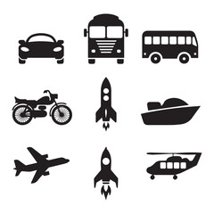 Creative black and white icon bundle