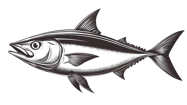 Professional Shot of Pelagic Fish Short Indian Mackerel Fishing Sport Trophy