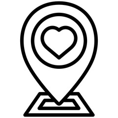 favourite location icon