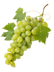 Fototapeta premium bunch of green grapes on transparent background