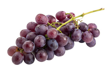 Fototapeta premium purple grapes on transparent background